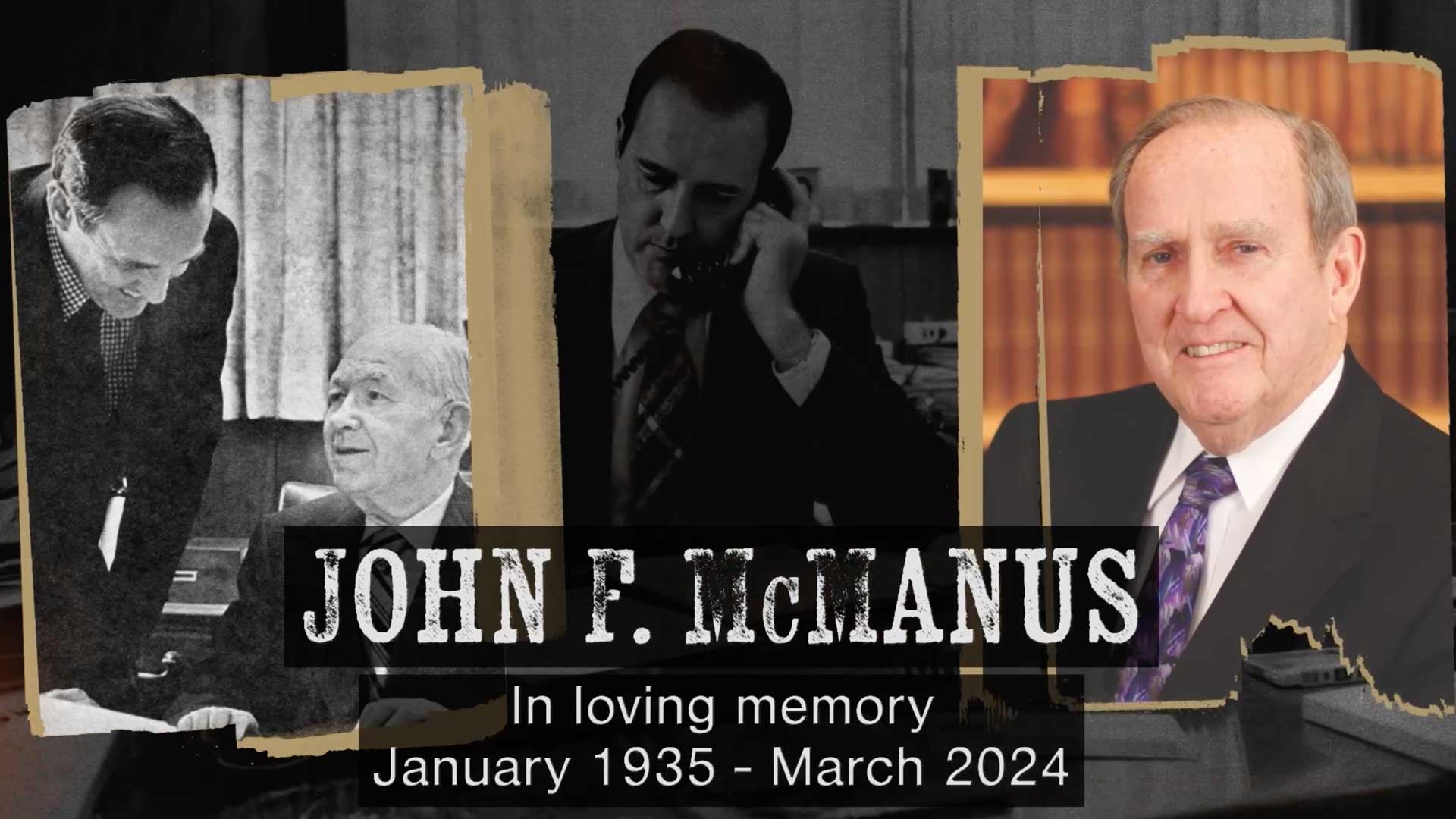 John F. McManus Tribute