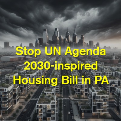 Stop Pennsylvania Agenda 2030-inspired Housing Bill HB 1386