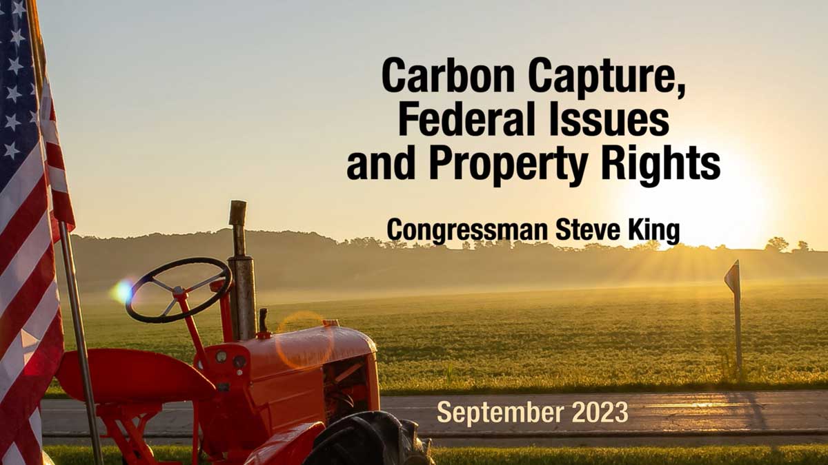 Carbon Capture, Federal Issues, and Property Rights