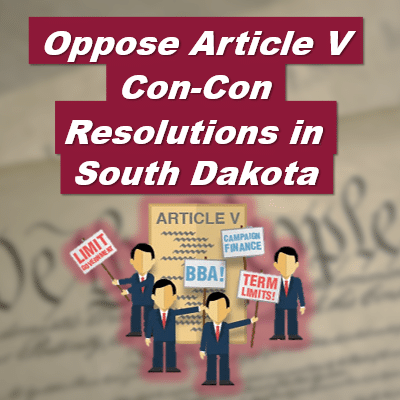 Stop South Dakota Federal Constitutional Convention Resolutions