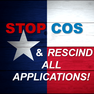 Stop Texas COS Con-Con Extension Resolutions — and Rescind ALL other Article V Con-Con Applications