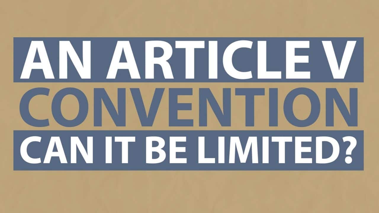 An Article V Convention: Can It Be Limited?