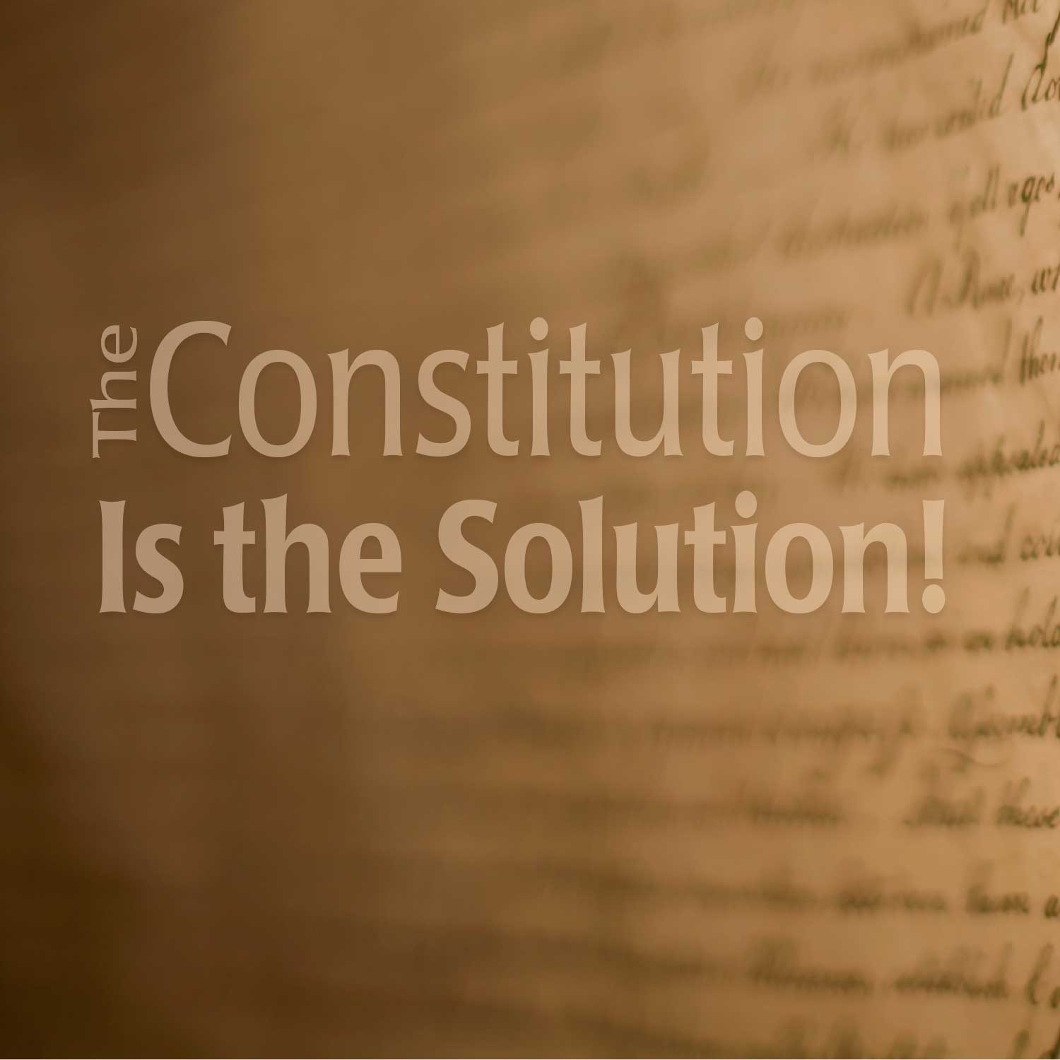 The Constitution Is the Solution
