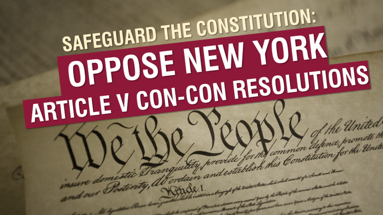 Stop New York Federal Constitutional Convention Resolution C 1002