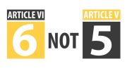 Why Article VI Not V