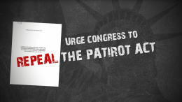 Support H.R. 3245: Repeal the USA PATRIOT Act