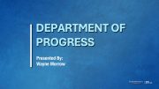 Department of Progress