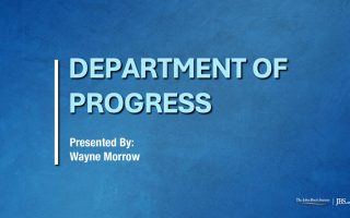 Department of Progress