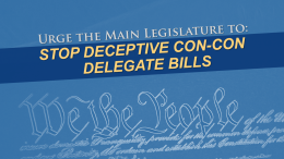 Stop Deceptive Maine Con-Con Delegate Bill LD 1059