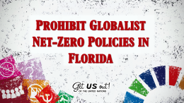 Support SB 1628 and HB 1217: Prohibit Net-Zero Policies in Florida