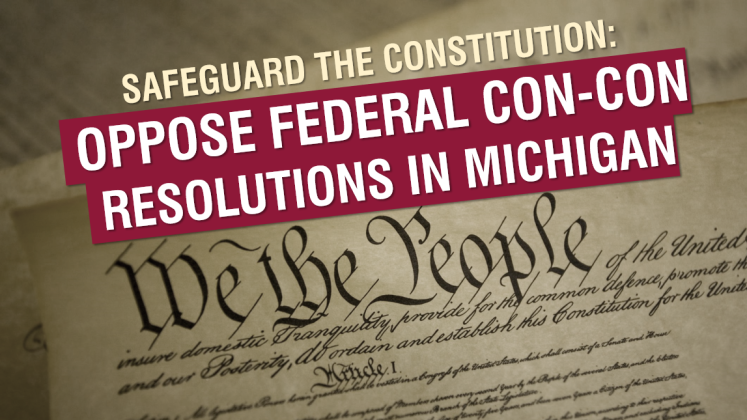 Stop Michigan Federal Constitutional Convention Resolution HCR 7