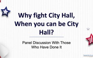 Panel Discussion: Why Fight City Hall When You Can Be City Hall?