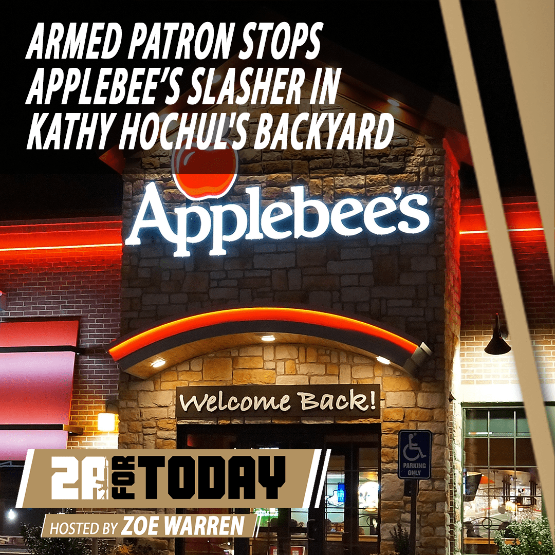 Armed Patron Stops Applebees Slasher in Kathy Hochul’s Backyard | 2A For Today!