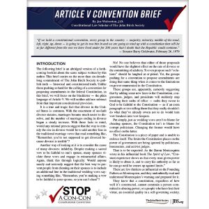 Article V Convention Brief