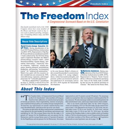 Freedom Index January 2025 reprint