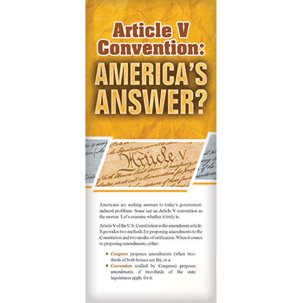 Article V Convention: America's Answer? pamphlet