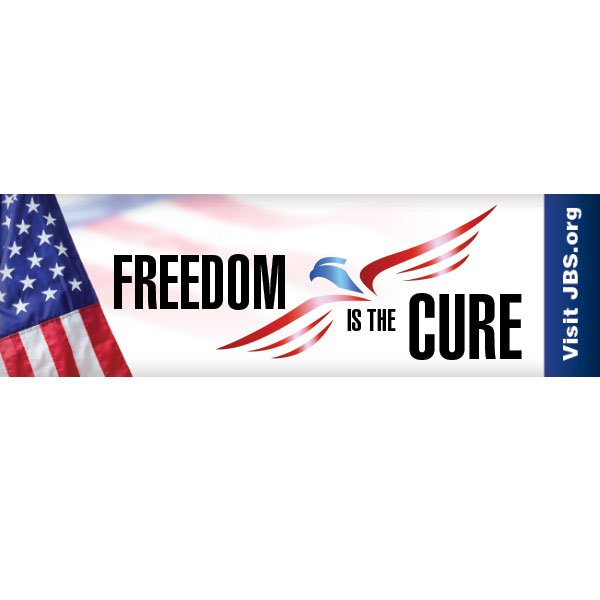 FREEDOM IS THE CURE Bumper Sticker