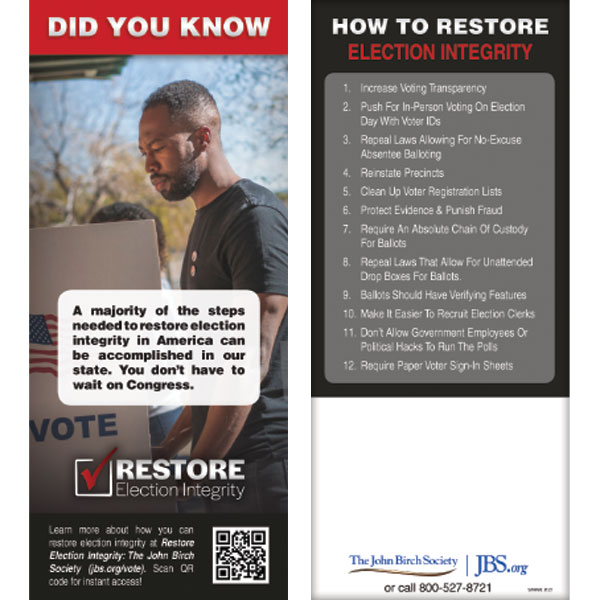 Did You Know? How To Restore Election Integrity slim jim