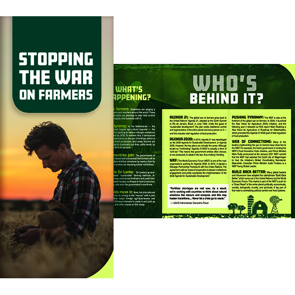 Stop the War on Farmers pamphlet